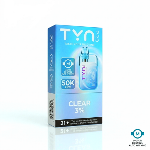TYN (pro) 50k Puffs Clear Box (5pk)