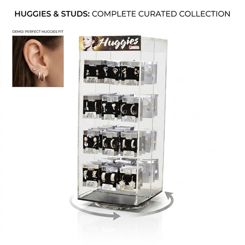 Huggies Jewelry 72ct Display | Item no.: