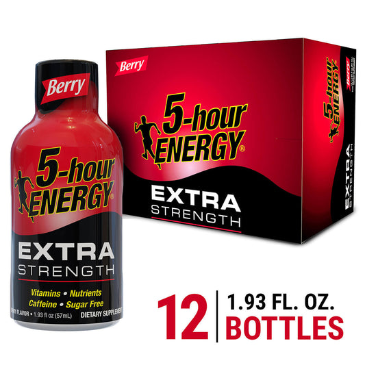 5 Hour Extra Strength Energy Shots- Berry (12 per pack) | Item no.: 273