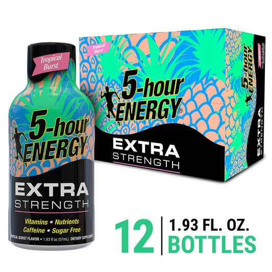 5 Hour Extra Strength Energy Shots- Tropical Burst (12 per pack) | Item no.: 2120