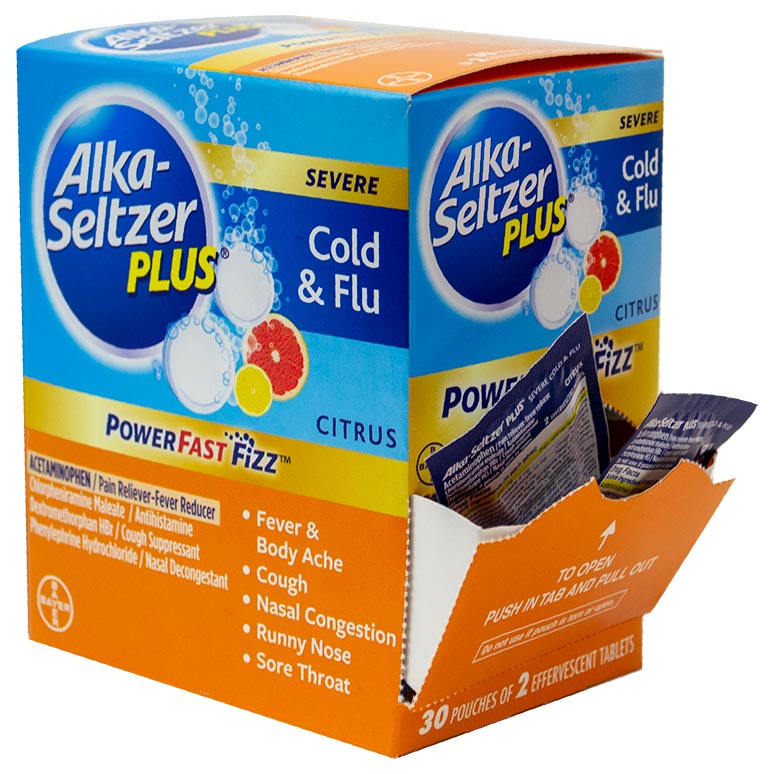 Alka-Seltzer Plus 20Effervescent Tablets Citrus | Item No:1324