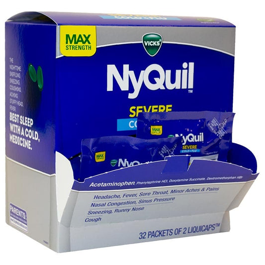 Nyquil Cold&Flu 32 Packets of 2 Liquicaps | Item No: 297