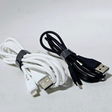 USB-A to Lightning Charging & Data Cable for iPhone – 3 FT & 6 FT, Black or White| Item No.: 323