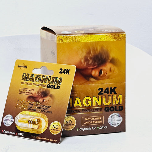 Magnum Gold 24K Capsule – Individually Sealed Single-Capsule Pack| | Item No.: 159