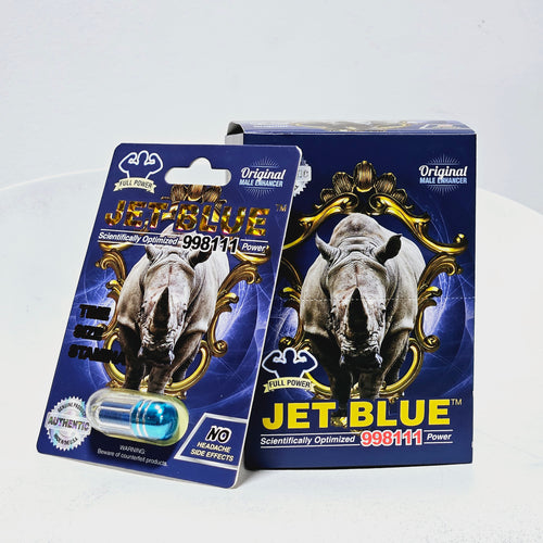 Jet Blue 998111 Power Capsules – Box of 20 Individually Sealed Adult Supplement Packs| Item No.: 1567