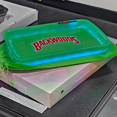 LED Plastic Rolling Tray 7 Changeable Med 1ct. | Item No.: 2334