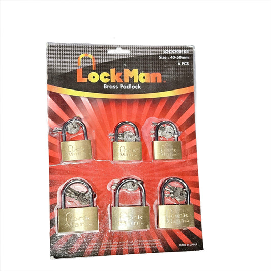 Lockman brass padlock 40 mm, 12 pcs per pack | Item no.: 1792