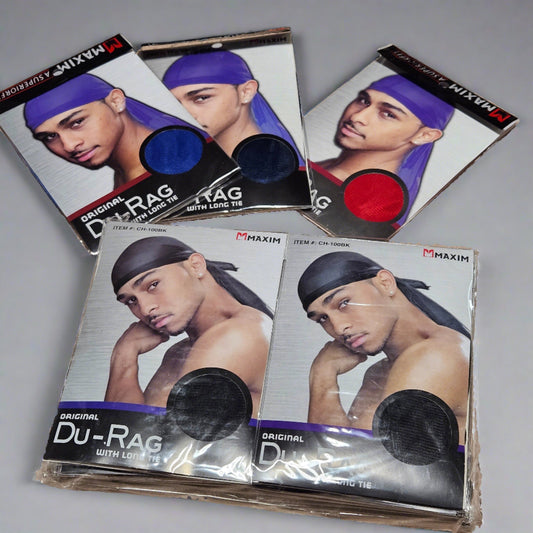 Durag with Long Tie Black | Item no.: 130