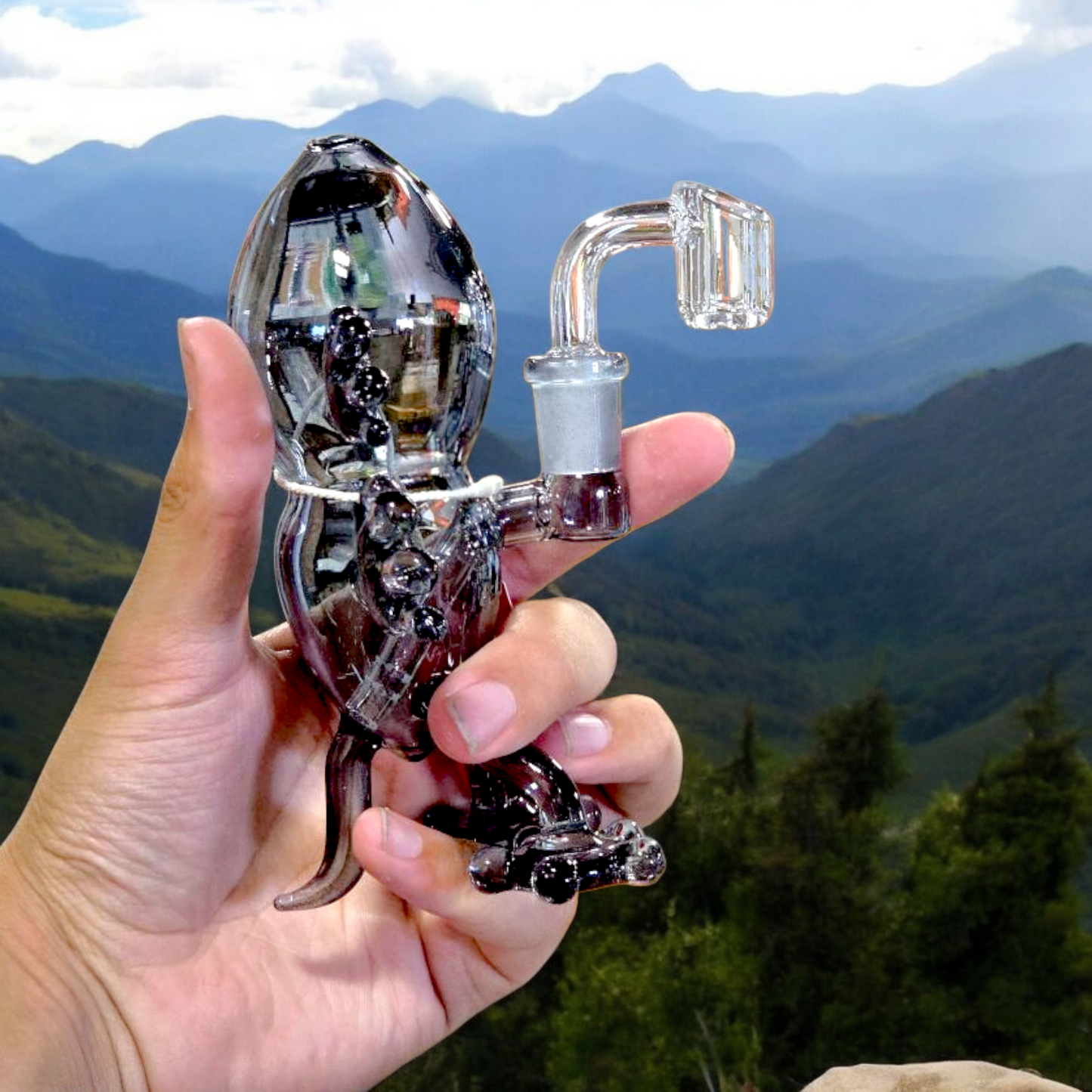 Small Glass Water Pipe 6'' | Item no.: 4001-Y
