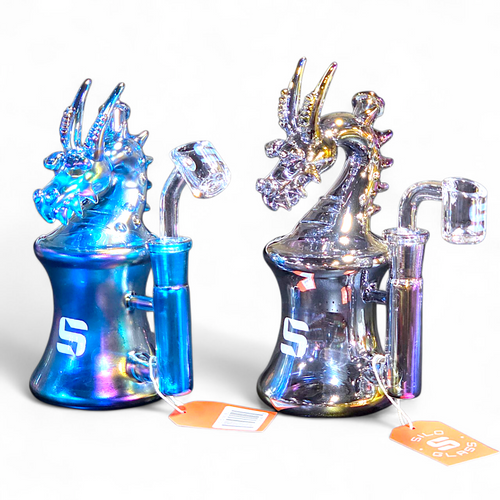Small Glass Water Pipe 6'' | Item no.: 4001-DR