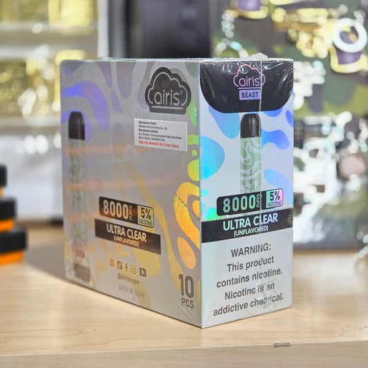 Airis Beast 8000 Puffs 8ml Ultra Clear 5% (10 pk)