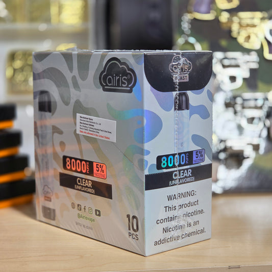 Airis Beast 8000 Puffs 8ml Clear 5% (10 pk)
