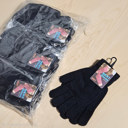 Next Black Winter Gloves (1 Size) 12ct | Item No.: 3132