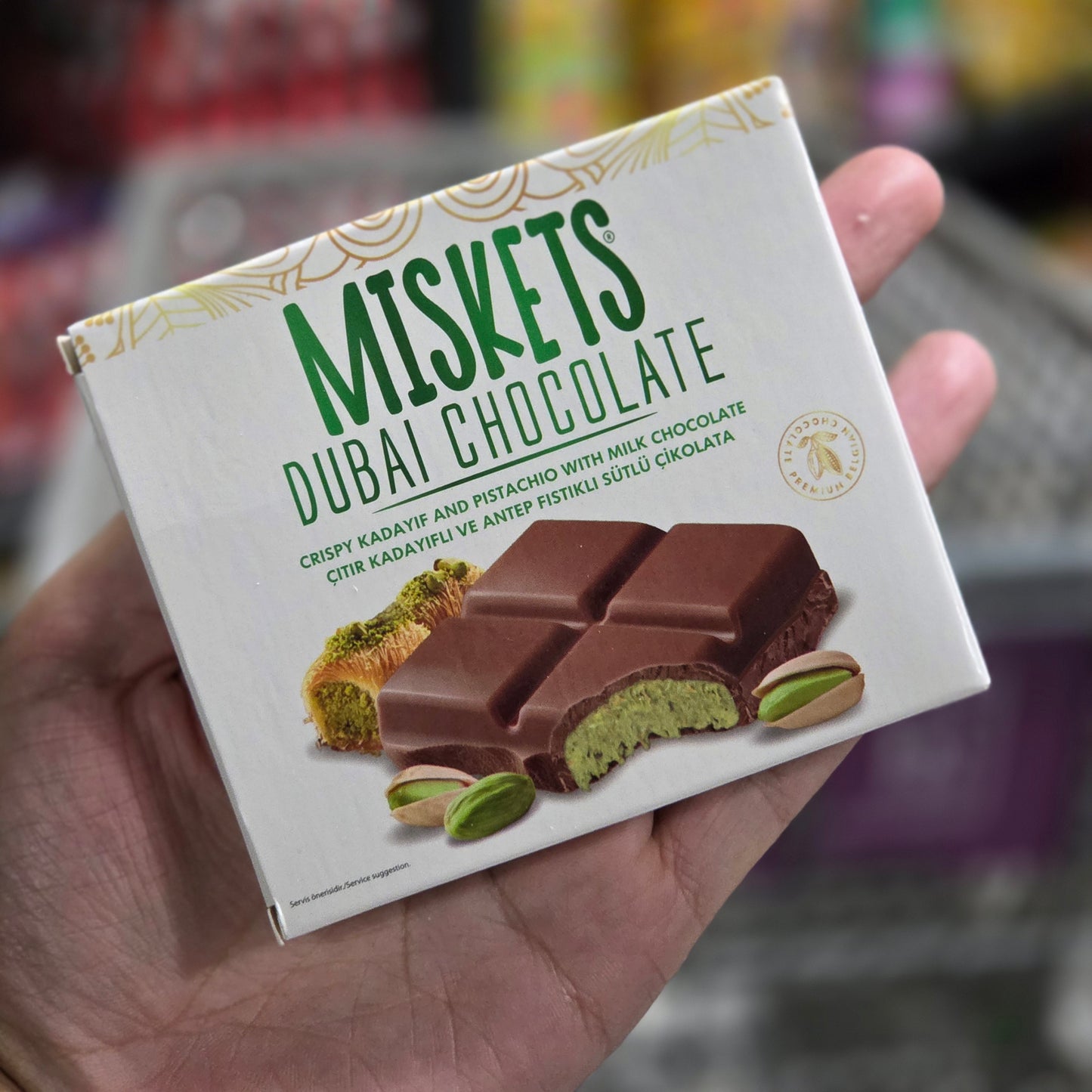 Miskets Dubai Chocolate Medium 100g 12ct