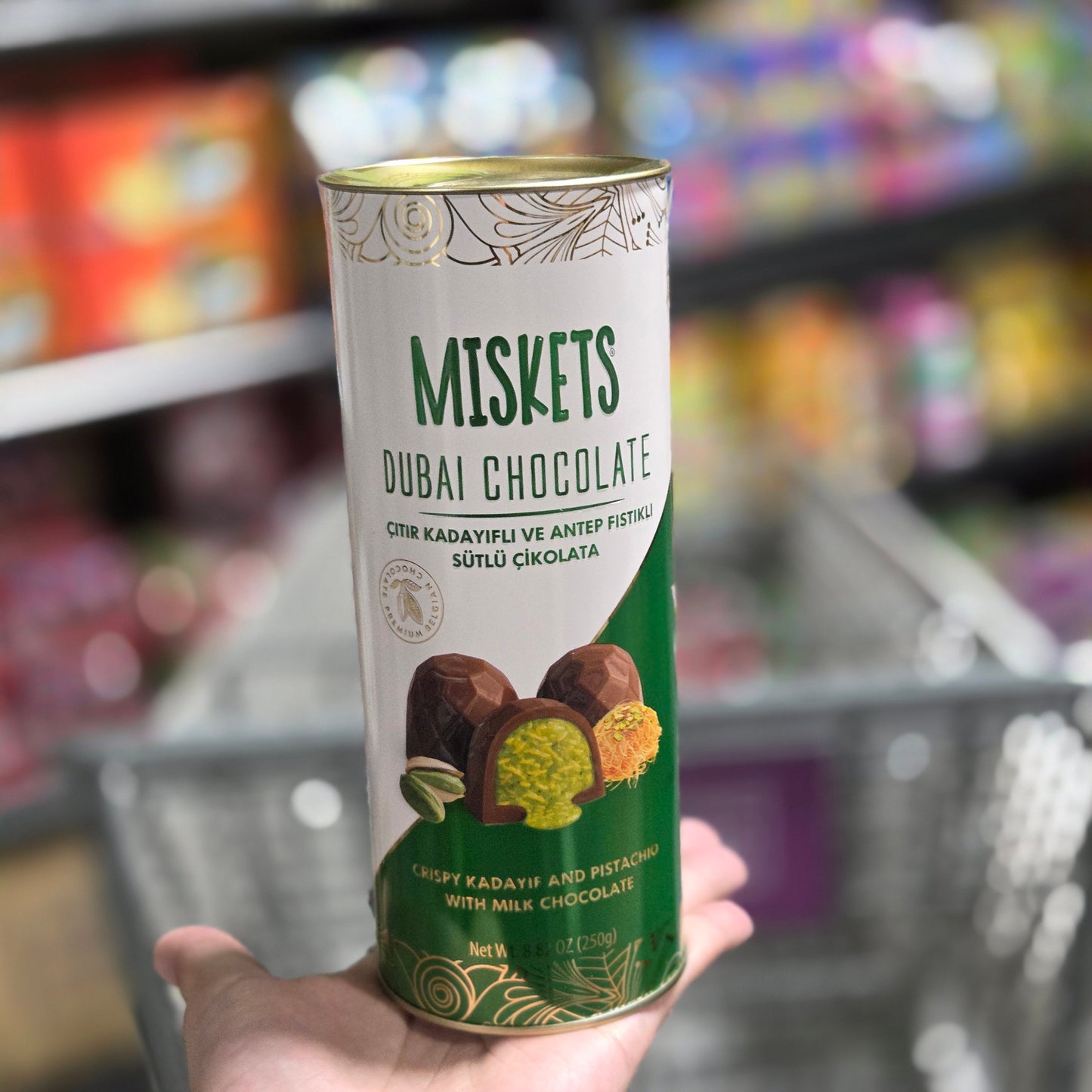 Miskets Dubai Chocolate Cane 250g 1ct