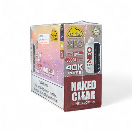Airis Neo 40k Puffs Naked Clear Box (5pk)