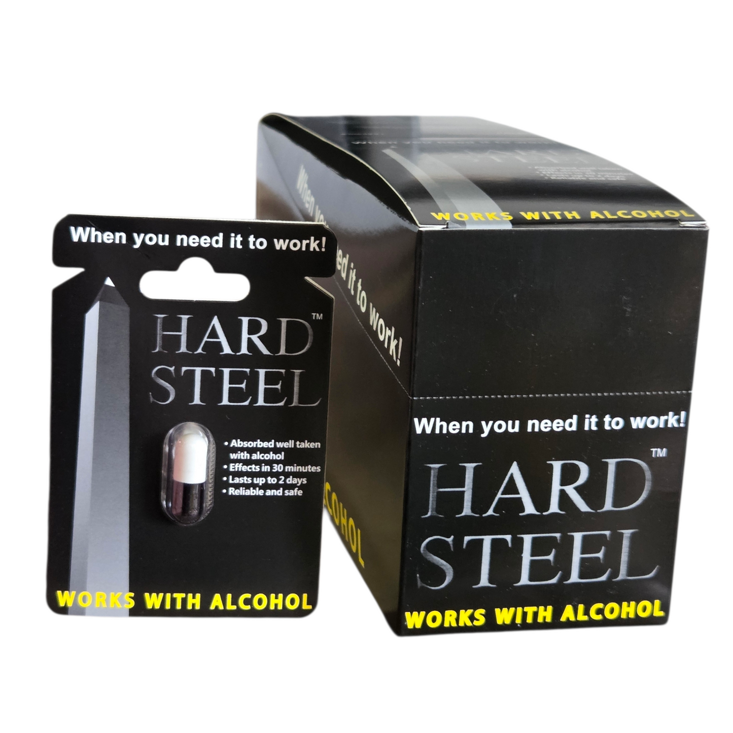 Hard Steel (Works With Alcohol) 20ct | Item No: N/A