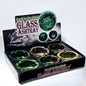 Glass Glow in the Dark Ashtray 6ct | Item no.: 2446