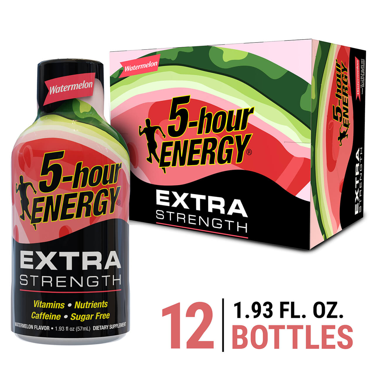 5 Hour Extra Strength Energy Shots- Watermelon (12 per pack) | Item no.: 2766