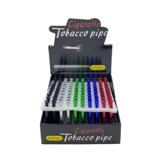 Metal pipe colored straight 100 ct. | Item no.:1609