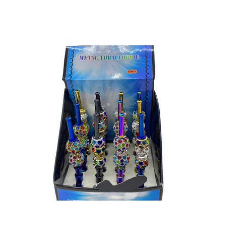 Metal Pipe with diamond balls 1/12 ct. | Item No.: 1104