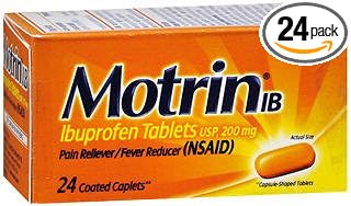 Motrin IB Ibuprofen Coated Caplets - 24 ct | Item No: 1268