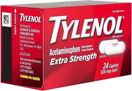 Tylenol Extra Strength Pain Relief -24 Caplets | Item No: 628