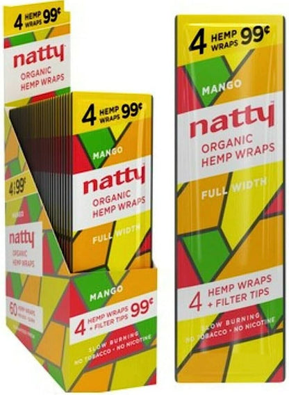 Natty Organic Hemp Mango Wraps 60 ct. | Item no.: 2115-M