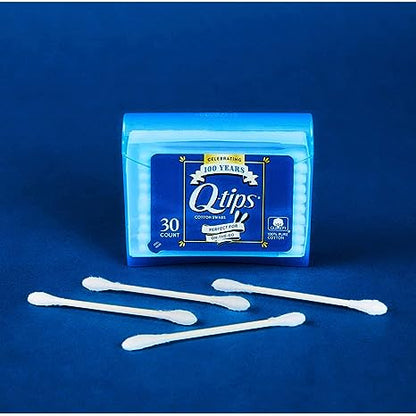 Q-tips Cotton Swabs - Travel Size Case, 30 Count Each (pack of 1) | Item no.: 259