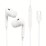USB-C Wired In-Ear Earphones with Microphone & Volume Control – White | Item no.: 3450