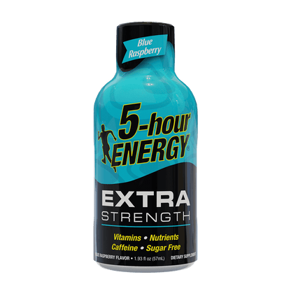 5 Hour Extra Strength Energy Shots- Blue Raspberry (12 per pack) | Item no.: 271