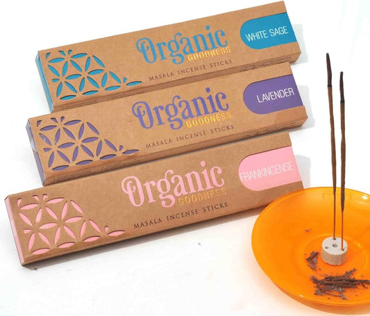 Organic Masala Incense Stick Display 15g (12ct par Display)