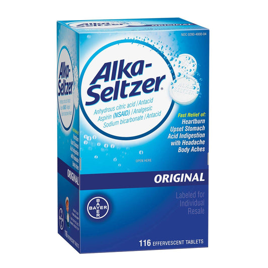 Alka- Seltzer Original 20ct Effervescent Tabs | Item No : 1832