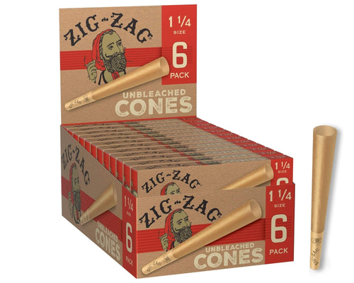 Zig Zag Unbleached Cone 1 1/4 24 ct | Item no.: 3624
