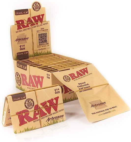 RAW Organic Artesano 1¼ Size Rolling Papers | Item No: 1615