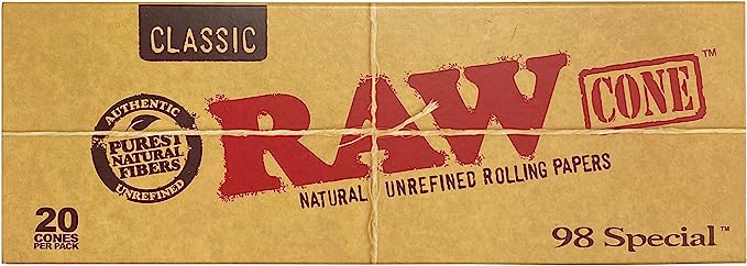 RAW 98 Special 20 Pack Pre-Rolled Cones | Item No: 3212