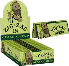Zig Zag (Organic) 1-1/4 Green Ultra Thin 24 ct. | Item no.: 727