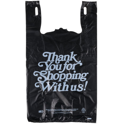 Kav Shopping Black Thank You Heavy-Duty Plastic bag | Item no.: 2125, 3260, 3261