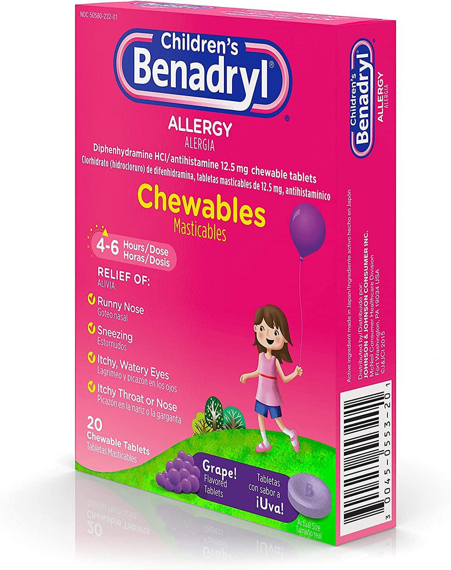 Benadryl Box 1/20 ct. | Item no.: 2706