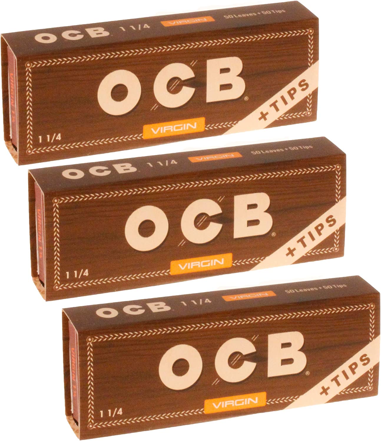 OCB Virgin 1 1/4 +Tips 24 ct | Item No: 1231