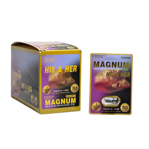 Magnum 10000K XXL His & Her Capsule – Sealed Adult Supplement Pack| Item No.: 3319