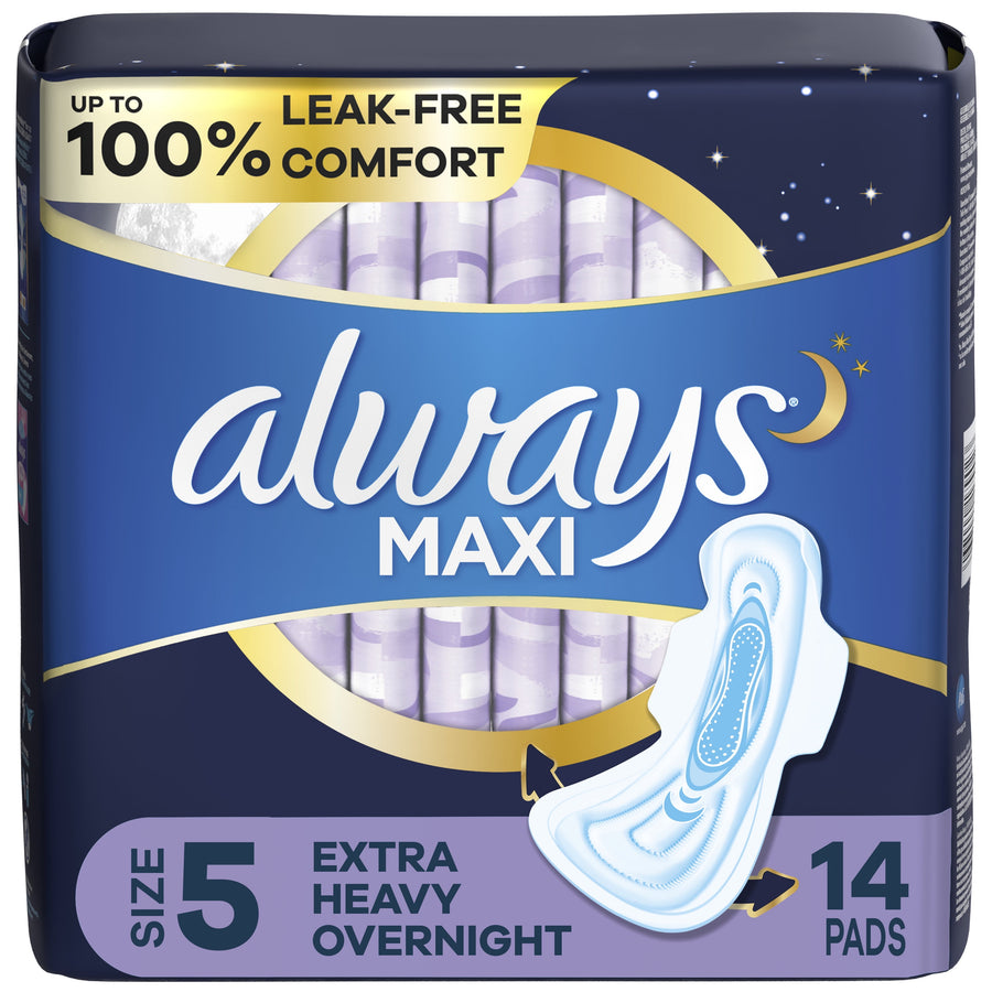 Always Maxi Overnight with Wings Size 5 14ct