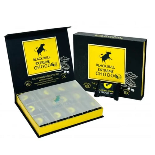 Black Bull Extreme Choco 65% Cocoa Men’s Wellness Chocolate| Item No.: 3627-BB