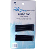 Lady Lorna Jumbo Pins Black, 18 pins per sheet, pack of 1 | Item no.: 181