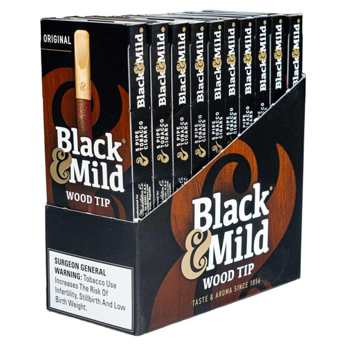 Black & Mild (Pack) Wood Tip 5pk 10ct par box | Item no.: 0055