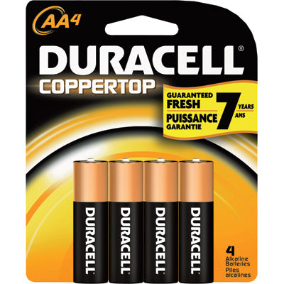 Duracell Batteries AA 4 pk 14 ct| Item No:43