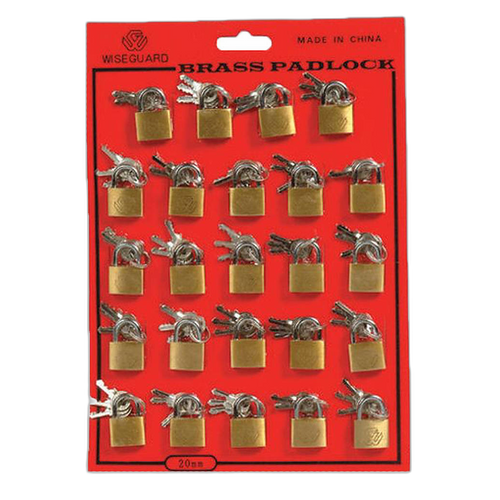 Brass Padlock 20mm 24ct | Item no.: 1833