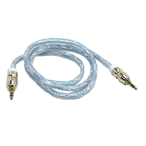 Heavy-Duty 3.5mm AUX Audio Cable – Male-to-Male Stereo Lead, Blue| Item no.: 901