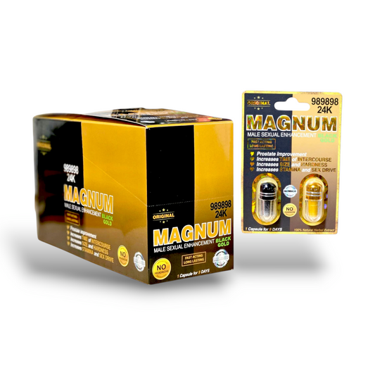 Magnum Double Pill 24k Gold & Black 989898 | Item No:
