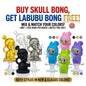 (Buy 1 Get 1 Free) Skull Small Glass Water Pipe 6'' | Item no.: 4001-S